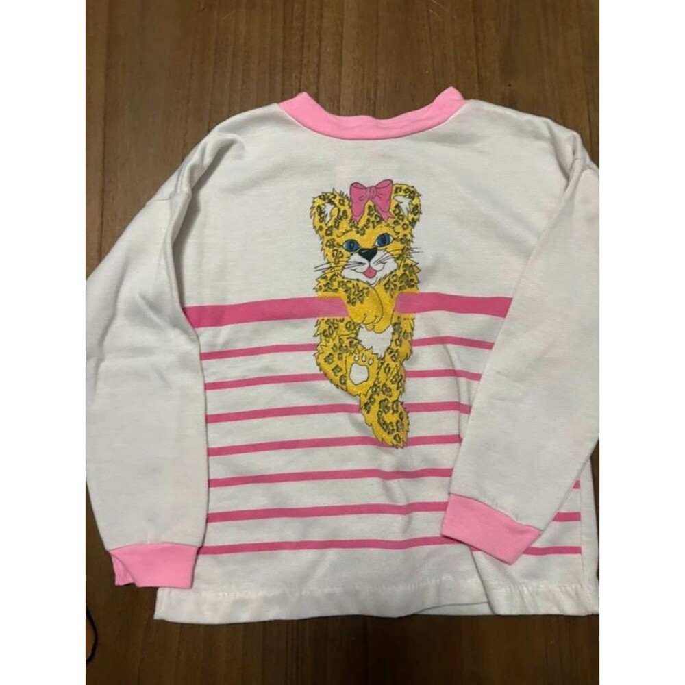 Vintage kids cheetah crewneck girls 7